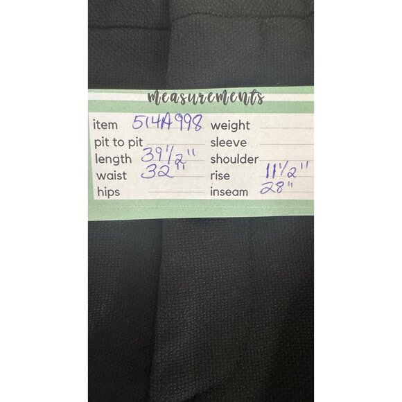 2/$30 Zara Womens 32/28 Slim-Fit Dress Pants Polyester Blend - Picture 8 of 16